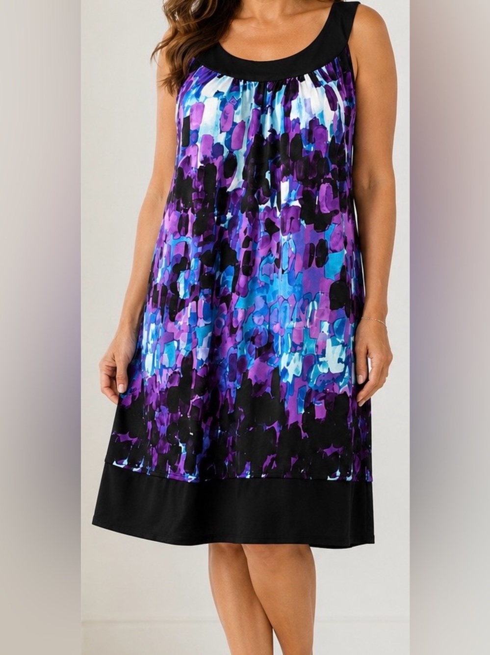 Ronnie Nicole Abstract Print Sleeveless Shift Dress | SIZE 6